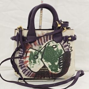 Burberry Purple and Cream Women's Bag